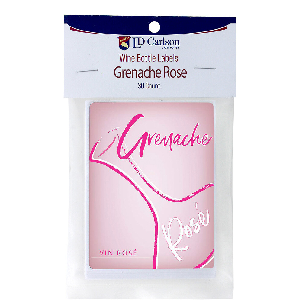 Grenache Rose Labels 30/Pack Varietal Collection