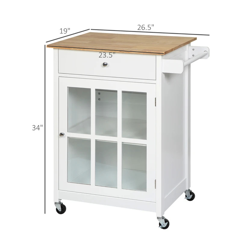 Mobile Kitchen Island,Portable Kitchen Cart