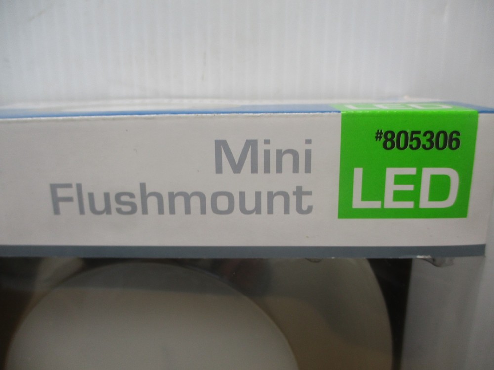 Progress Lighting 805306 Mini Flushmount 7.5” Round LED Light, Silver