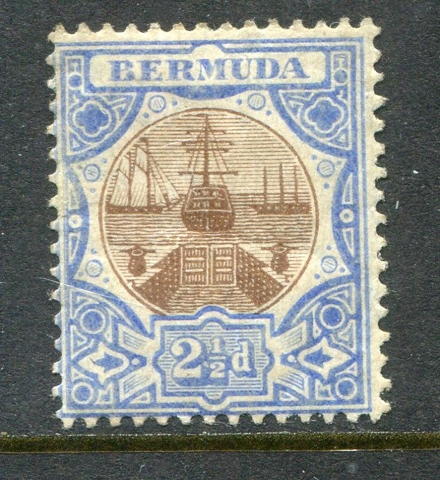Bermuda #37 Dry Dock 2 1/2 P. [Mint Hinged]
