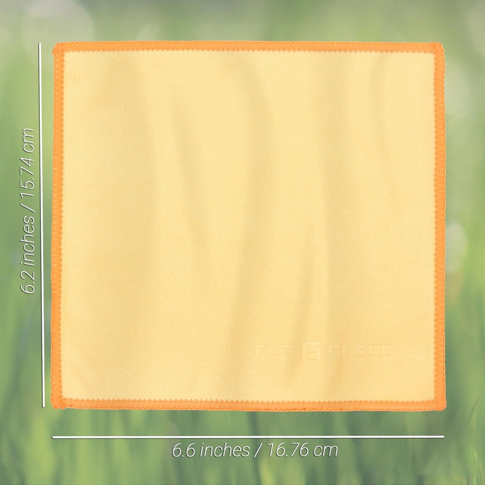 Microfiber Cleaning Cloths Double-Sided - 5 Pack - 6.6 x 6.2 inch - Assorted