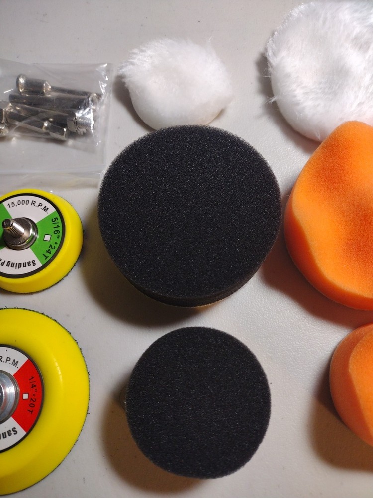2" & 3" Hook & loop buffing and polishing pads set (8pcs set)