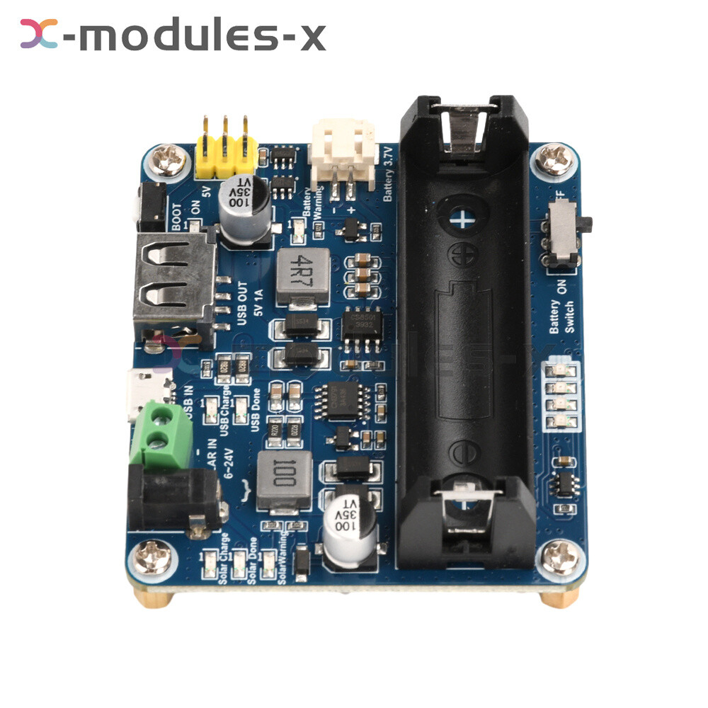 Power Manager Module for 6V~24V Solar Panel Support MPPT USB Battery Charging