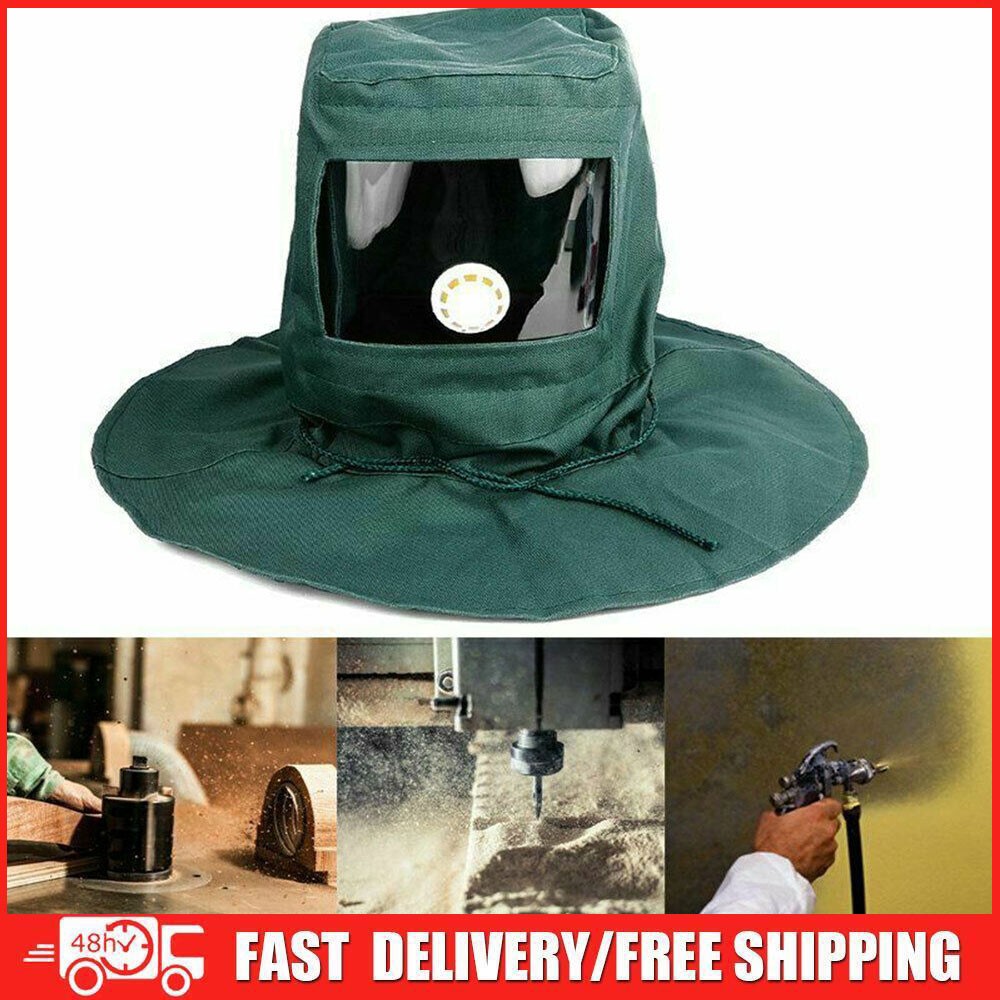 Sand Blasting Hood Cap Anti Wind Sandblaster Tools Dust Protective Face Shield