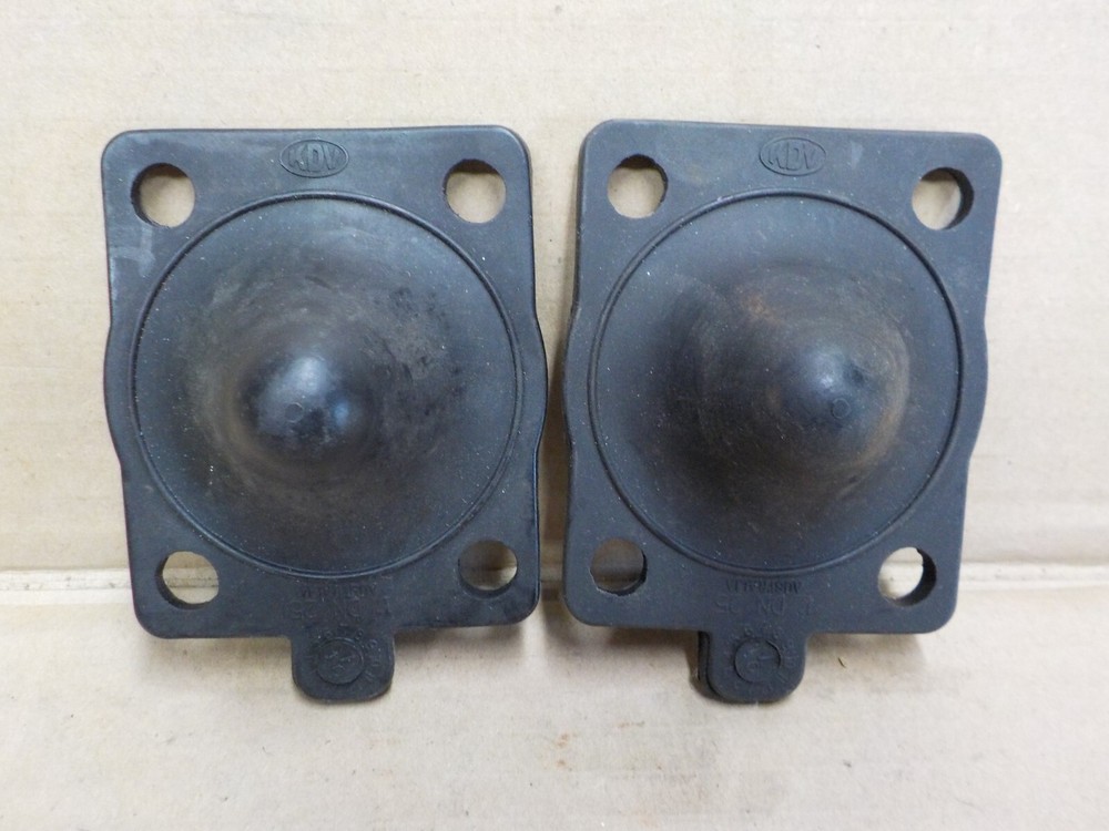 2 X KDV DN25 Elastomer Diaphragms 1” 25mm,