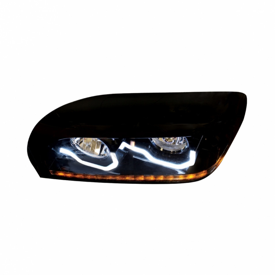 Freightliner Century "Blackout" Projection LED Headlight - Driver Side