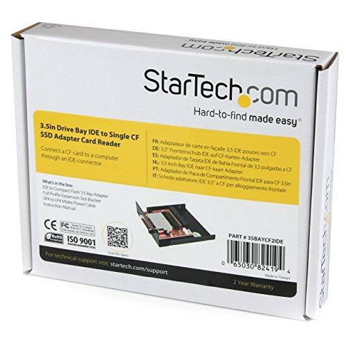 StarTech.com 3.5in Drive Bay IDE to Single CF SSD Adapter Card Reader