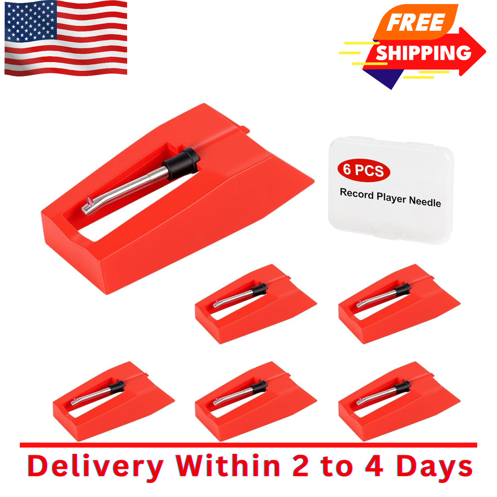 6 Pack Record Player Needle Replacement, Upgraded Vinyl Needle...