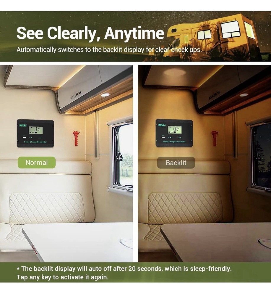 HQST 30A PWM Solar Charge Controller