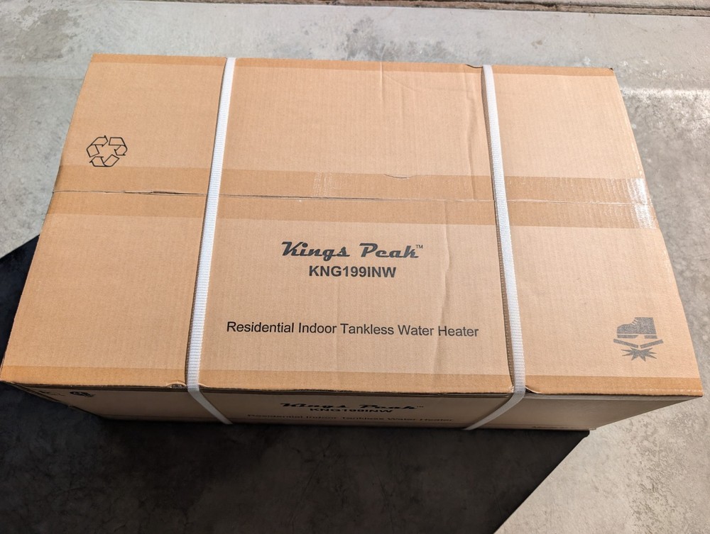 199,000 BTU Tankless Natural Gas Water Heater up to 9.0 GPM with Compact Design