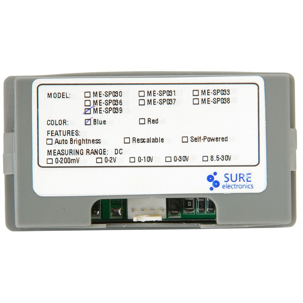 Sure ME-DV42331 Blue LED 7-30 VDC Panel Meter