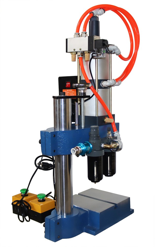 2205Lbs Pneumatic Punch Machine for Electronics with Foot Switch&Controller 110V