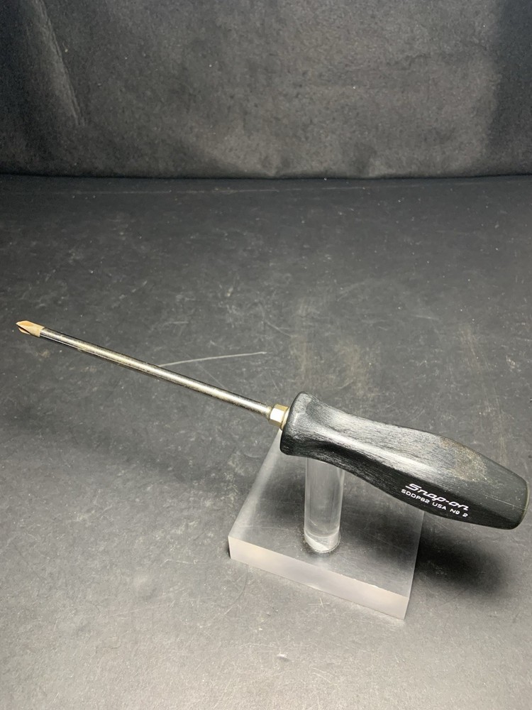 🇺🇸 🪛 Snap-on Tools Phillips Screwdriver SDDP82 No.2 Black Hard Handle MINT!