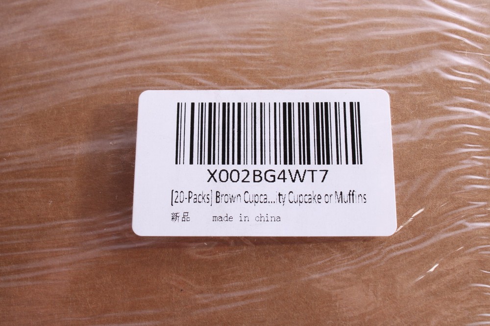 20 Pack Cupcake Boxes w/Inserts 12 Holder Window Brown Bakery Boxes Bulk NEW