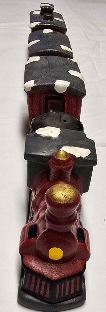 Vintage Ceramic 4 pc Christmas Train Decor