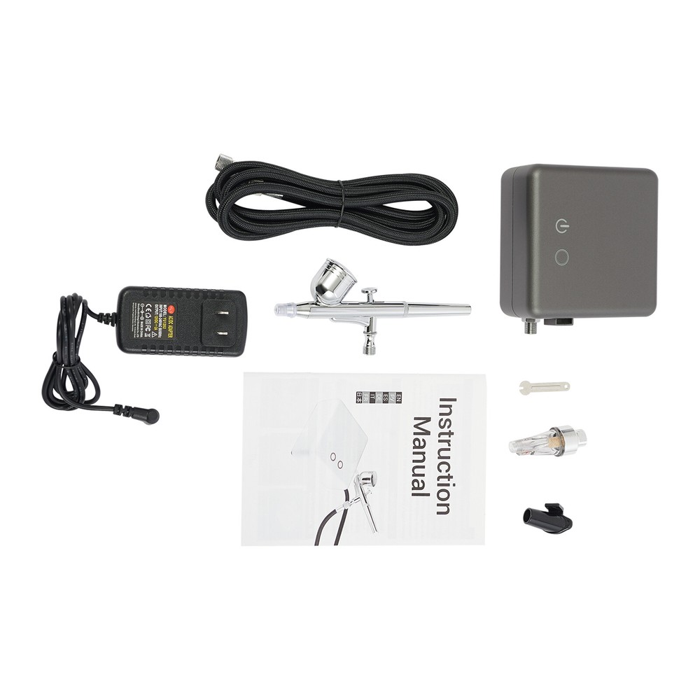 Multi-Purpose Airbrush Tool Kit with Adjustable Pressure Air Compressor