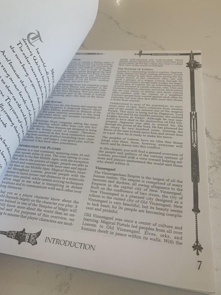 D20 System Sovereign Stone Campaign Sourcebook Dragon Press