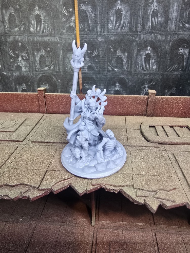 3D Printed DnD Necromancer Miniature D&D Role Playing RPG