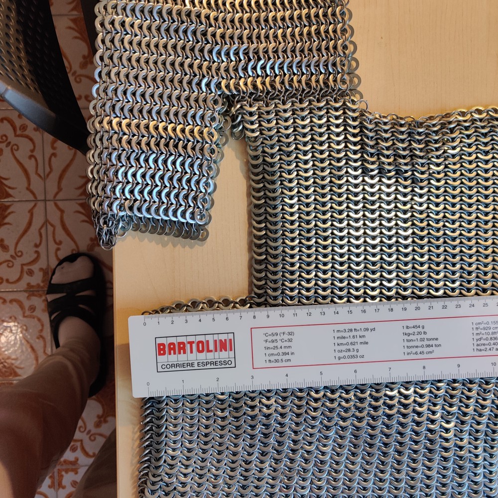special construction knitting cotta - chain mail special construction