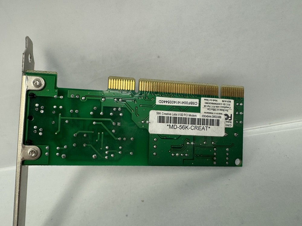 56K CREATIVE LABS V.92 PCI Modem Blaster MD-56K-CREAT