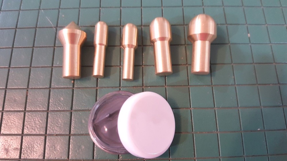 Gunsmith Tools 5 Brass Muzzle Laps-Rifle Or Pistol Crowning Kit - Lapping Crown