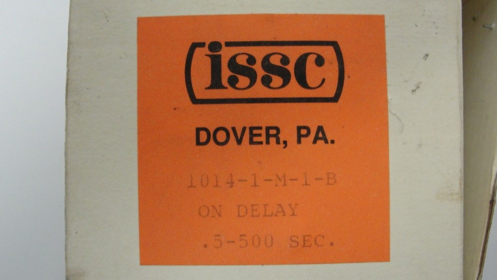 Issc Kanson Electronics 1014-1-M-1B on delay industrial solid state timer new