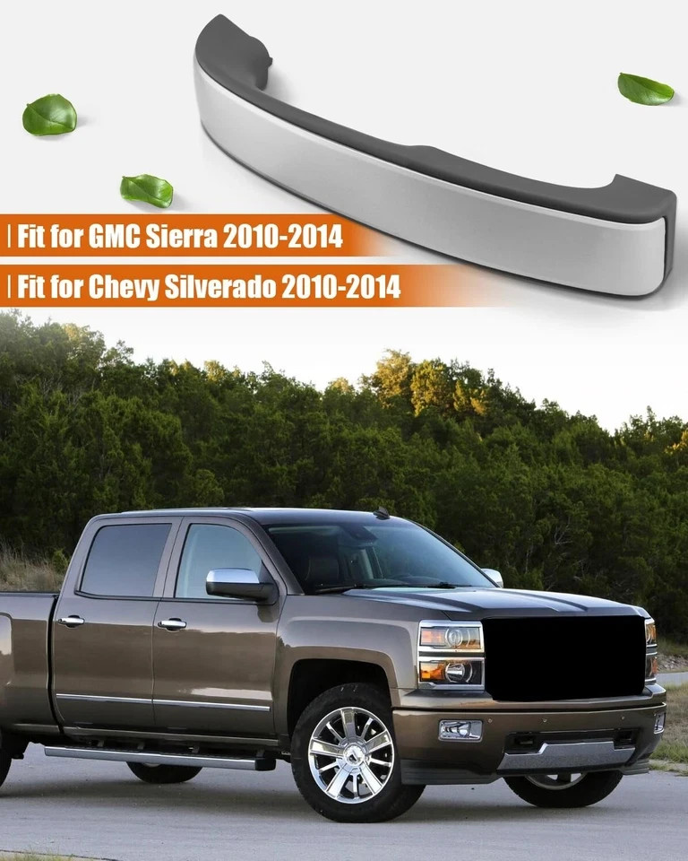 Hulyxayfave 25932417 Inside Door Pull Handle Left, Silver with Ebony Texture