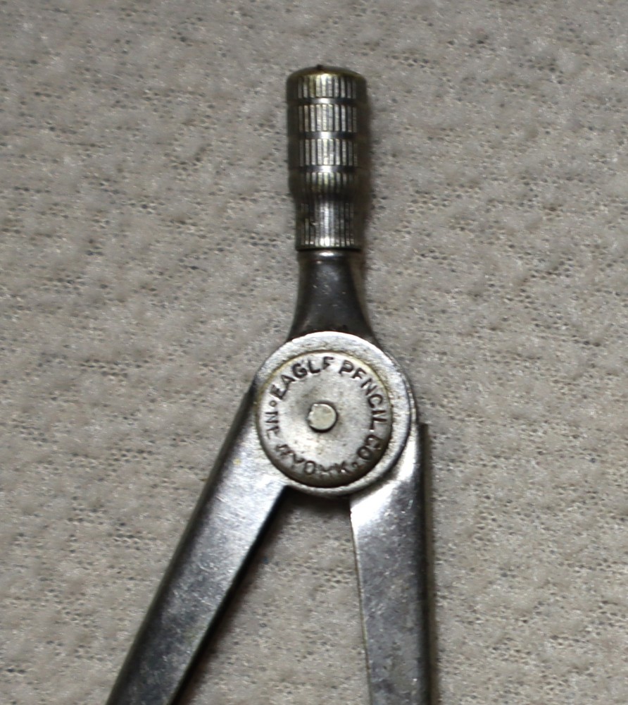Vintage Eagle Pencil Co. New York. Drawing Compass Drafting Tool, Classroom Work