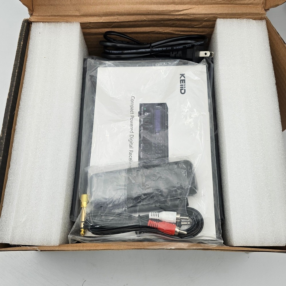 KEiiD KD-240BT Compact Powered Digital Receiver & Amplifier Bluetooth Black
