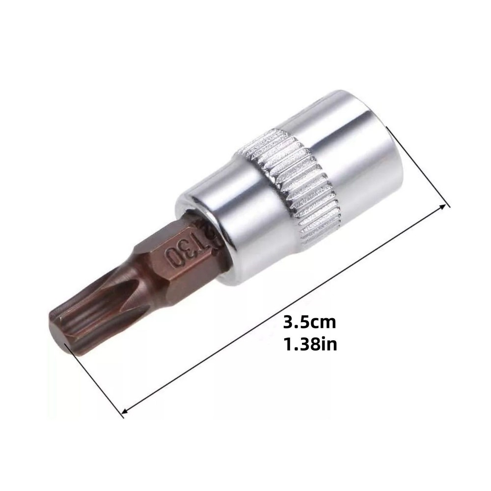 5pcs T30 Torx Bit Socket 35mm / 1.38 inch Length Universal DIY Hand Work Tool