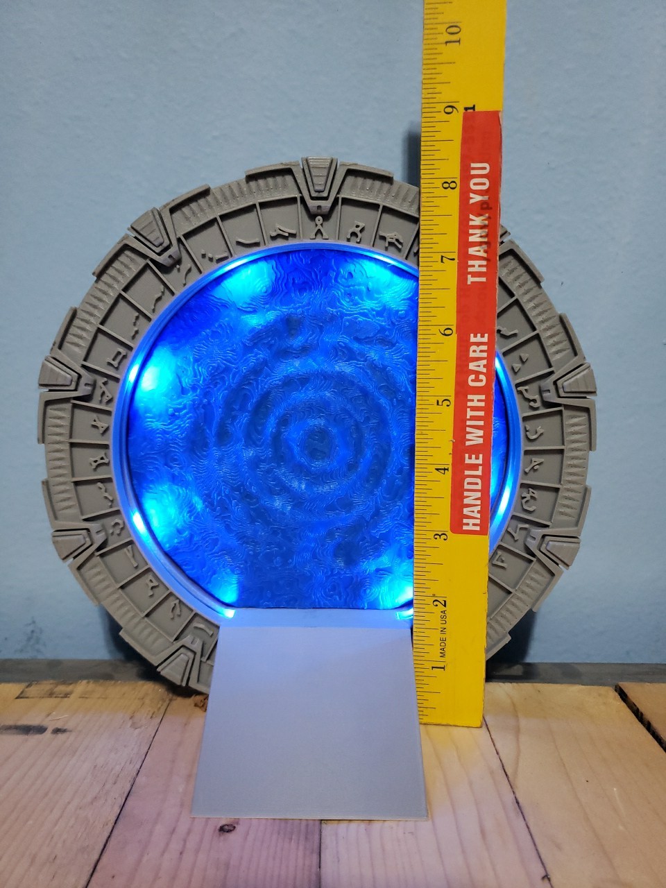 3D Printed 8.25" Stargate LED Decor - SG1 - Scifi - Novelty - Free Shipping -