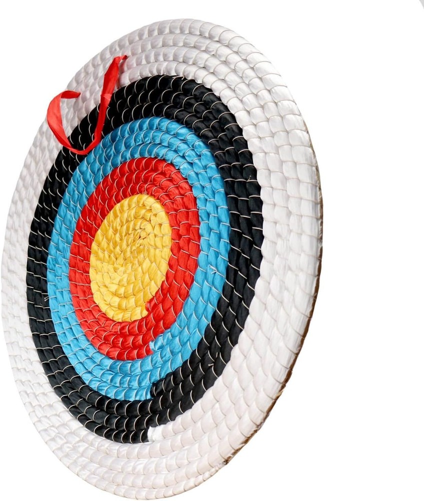 Durable 20'' Straw Archery Target - Perfect for Recurve, Compound & Longbow
