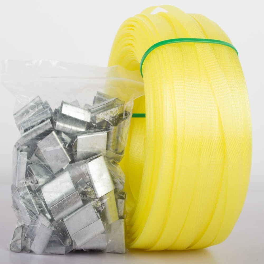 Poly Strap, Polypropylene Strapping 320' Length 1/2"Width 330lbs. Break Strength