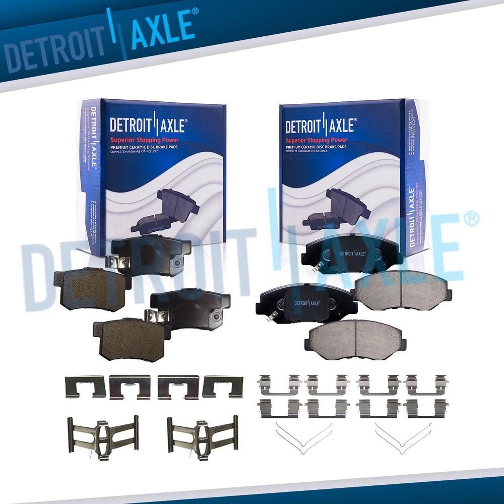 Front & Rear Ceramic Brake Pads for 2002-2004 Honda CR-V - 2003-2011 Element