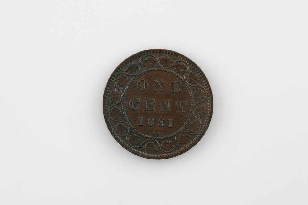 1881-H Canada 1 Cent Coin (XF) Extra Fine Condition