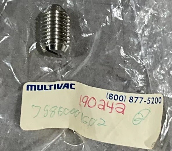 NOS Surplus Multivac 75860001602 Set Screw
