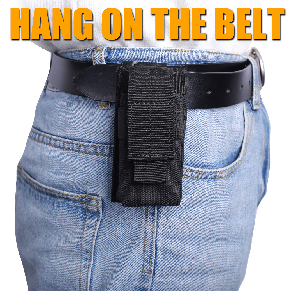 US Tactical Molle Flashlight Pouch Holster Utility Tools Pouch Adjustable Holder