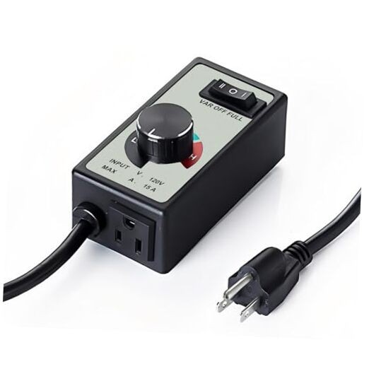 Electronic Fan Speed Controller, 0-100% Variable Speed Adjuster for Inline