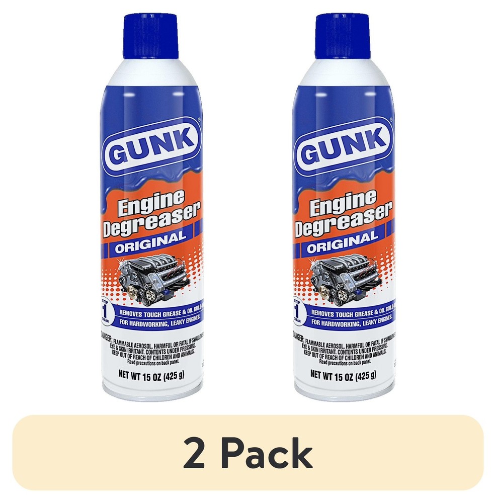 Gunk EB1CA Engine Degreaser, Penetrant, 15 oz, 2Pack