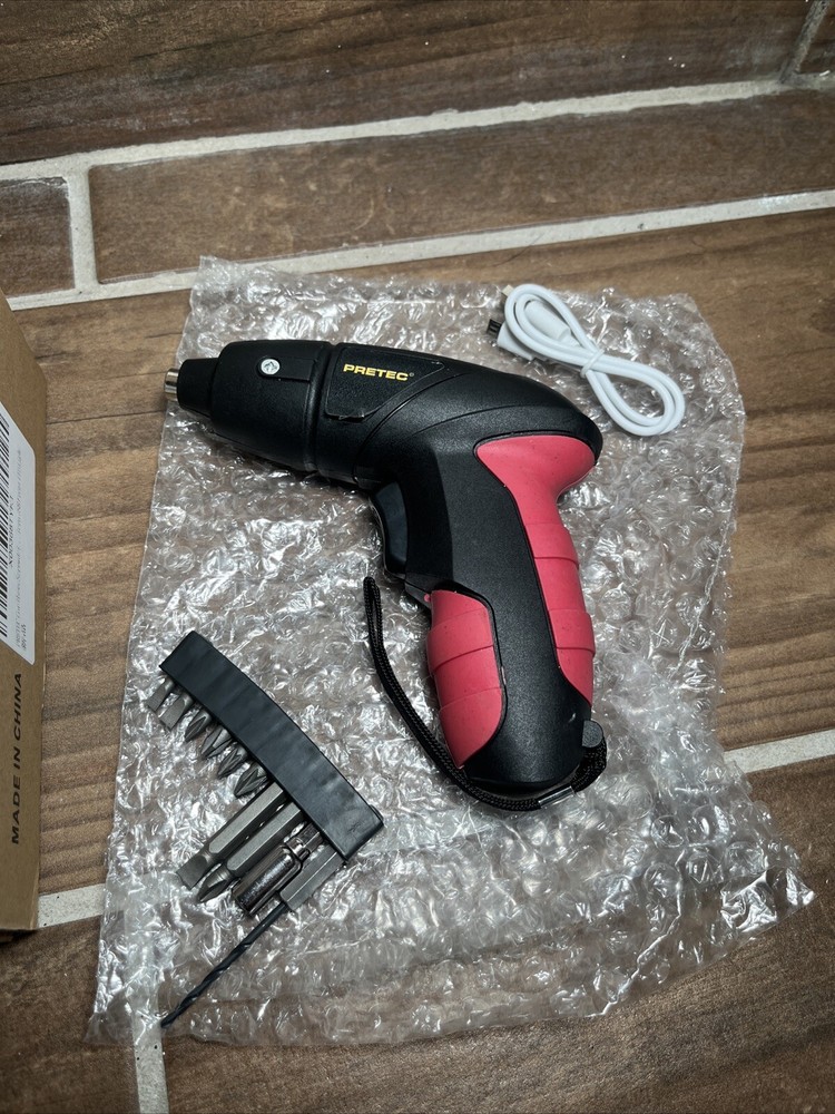 PRETEC - Cordless Rotating Power Screwdriver withCharger