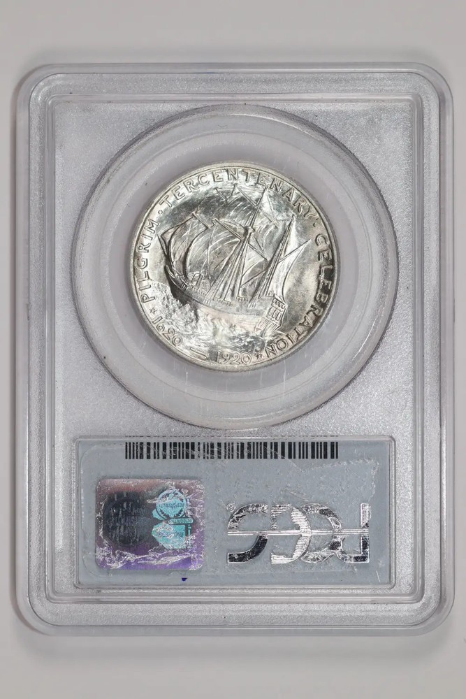 1921 PILGRIM COMMEMORATIVE HALF DOLLAR PCGS MS66