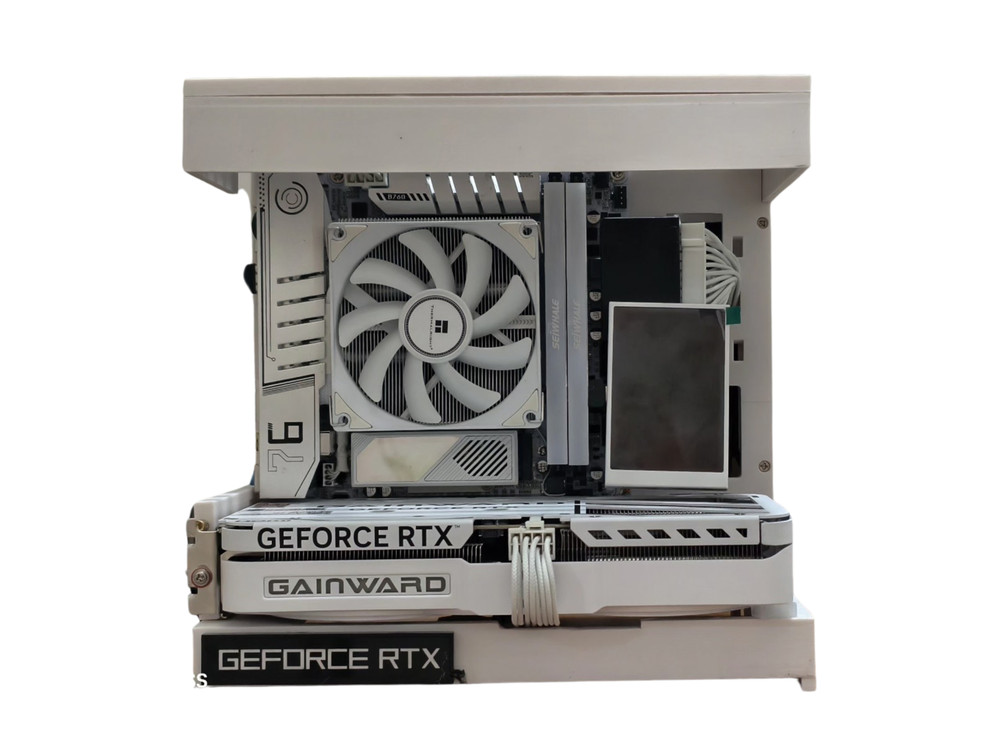 Unique ITX case, Open Computer Case, 3D printed PC case, SFX power supply,Compat