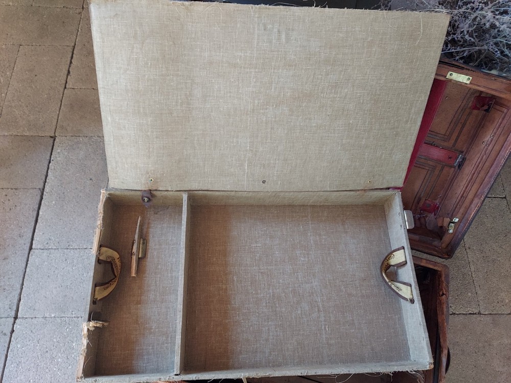 George Burroughs & Sons Antique Leather Trunk