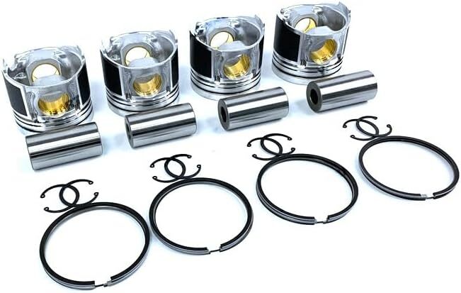 4Pcs Piston With Piston Ring+0.5mm For Yanmar 4TNE88 engine (oversize)