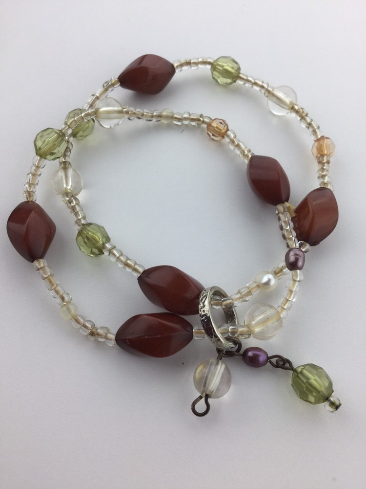 Multi Color Beaded Stretchy Bracelet