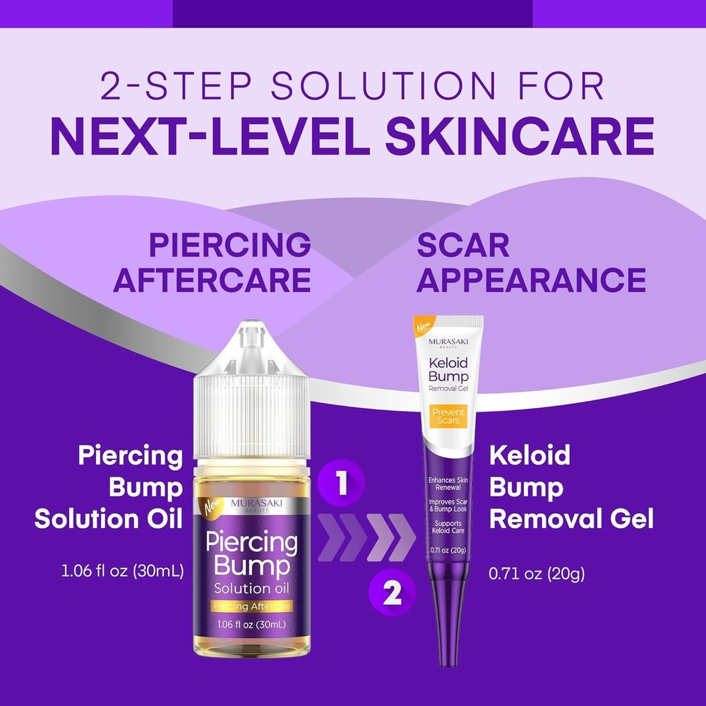 Piercing Keloid Bump Solution Kit | Aftercare Treatment with...