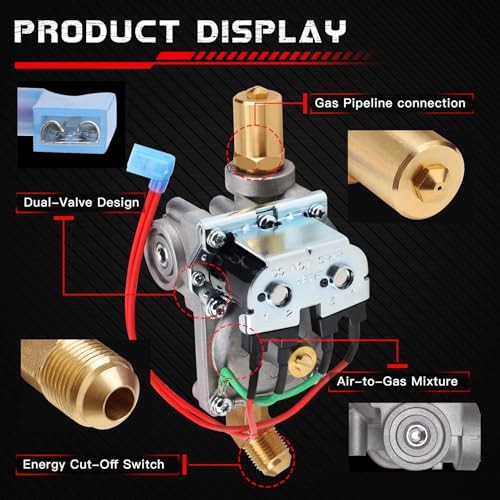 GC10A-4E 92089 RV Water Heater Gas Valve Replaces Atwood/Dometic 10 Gallon