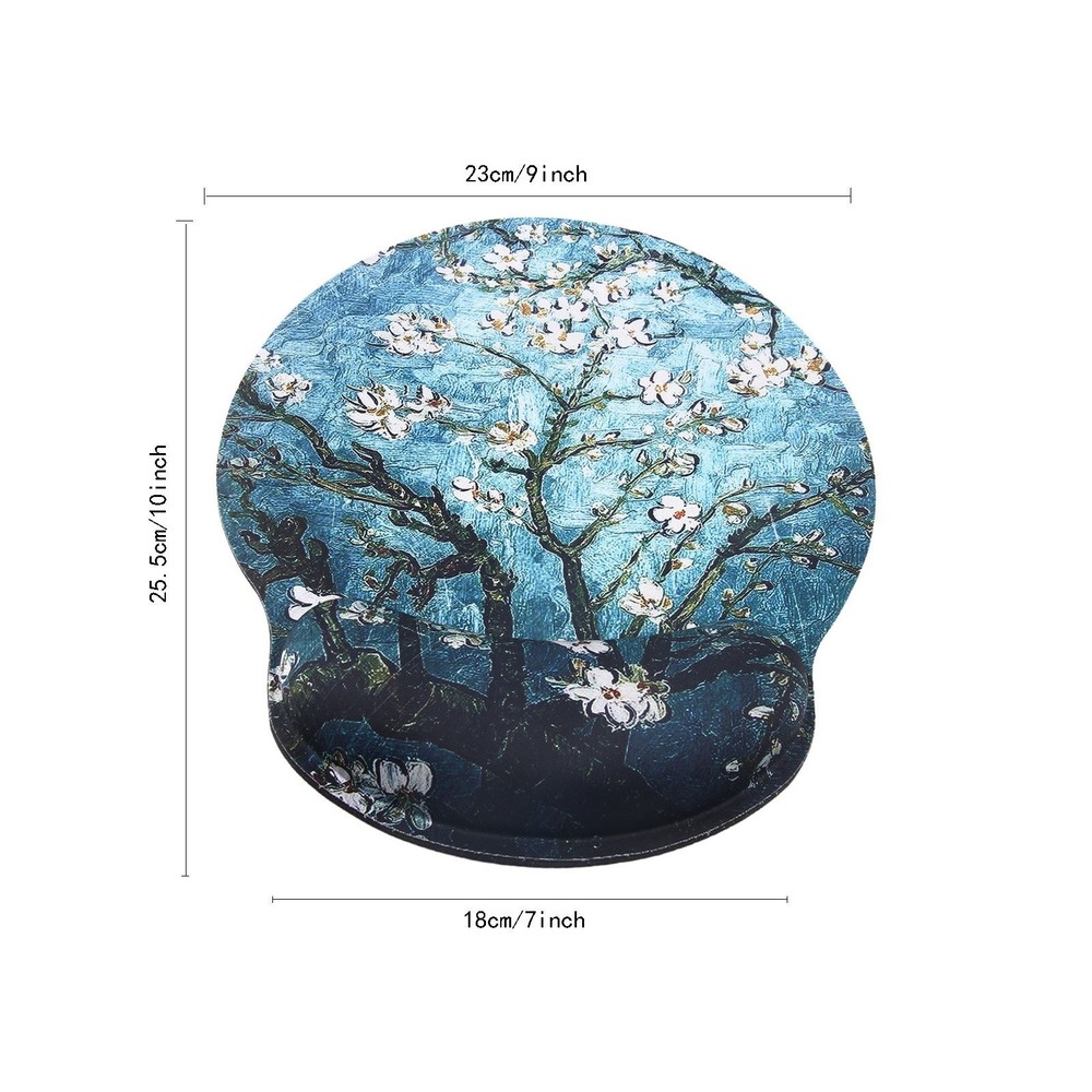 Mouse Pads for Computers Van Gogh Ergonomic Memory Foam Nonslip Wrist Support...