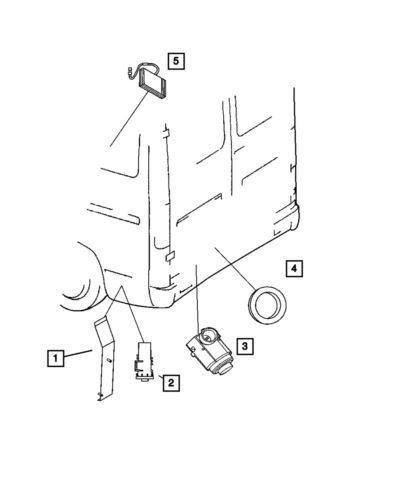 Genuine Mopar 2003-2006 Dodge Sprinter 2500 Back Up Aid Control Unit 5120828AA