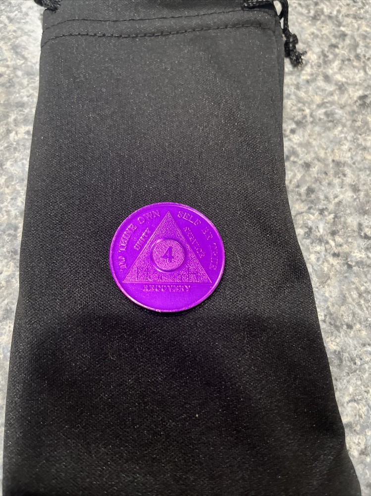 AA Sobriety Coin/token/medallion For 4 Months Sober